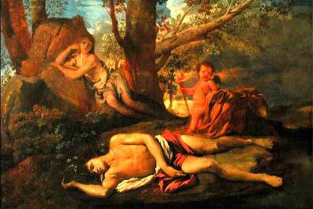 Écho et Narcisse, Nicolas Poussin, v. 1629-1630, musée du Louvre